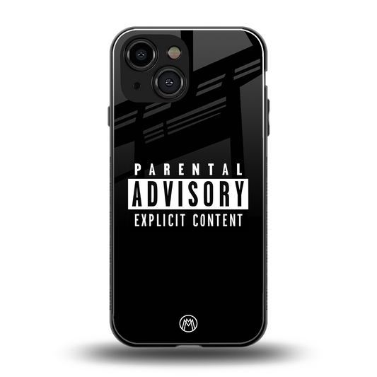 explicit content back phone cover | glass case for iphone 13 mini