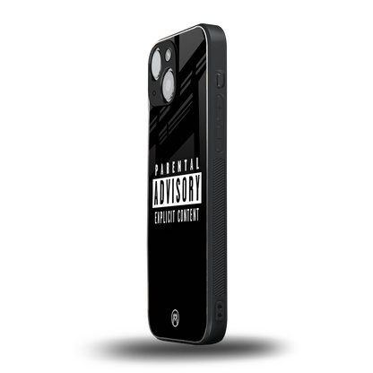 explicit content back phone cover | glass case for iphone 13 mini