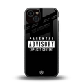 explicit content back phone cover | glass case for iphone 13