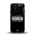 explicit content back phone cover | glass case for iphone 13
