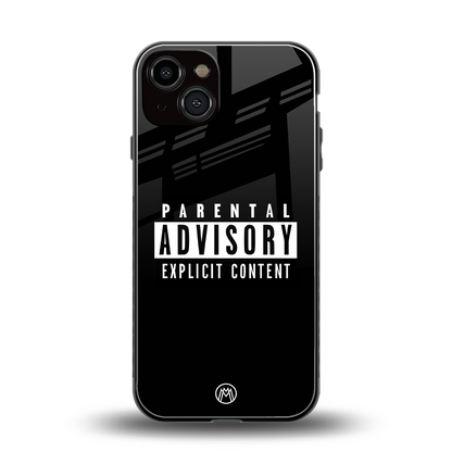 explicit content back phone cover | glass case for iphone 13