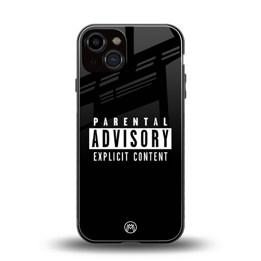 explicit content back phone cover | glass case for iphone 13