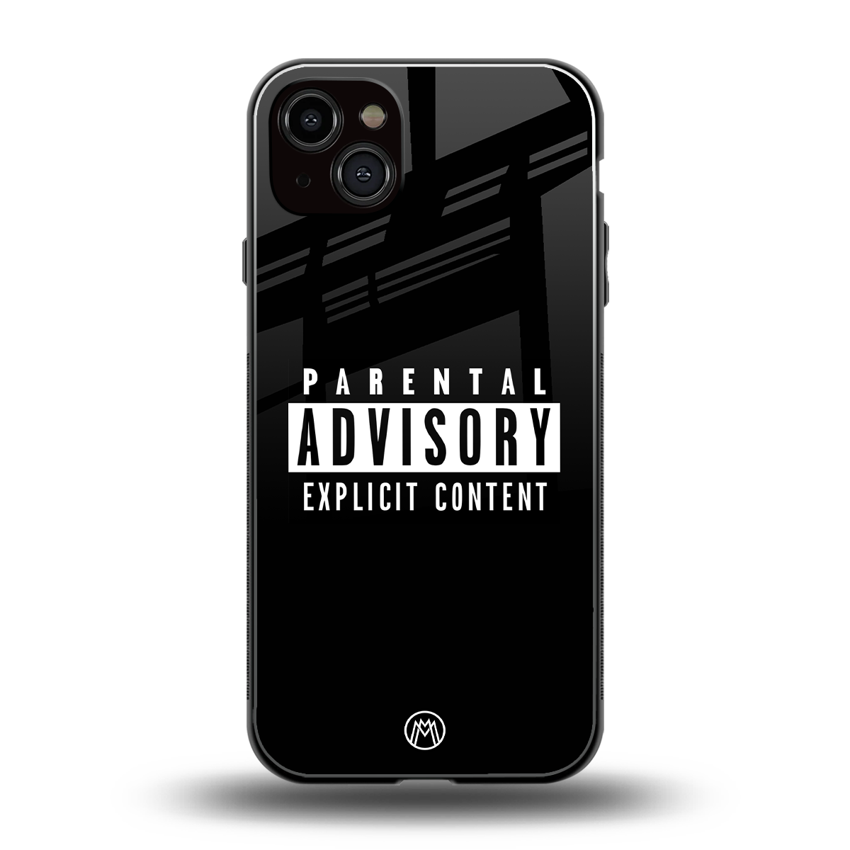 explicit content back phone cover | glass case for iphone 15 plus