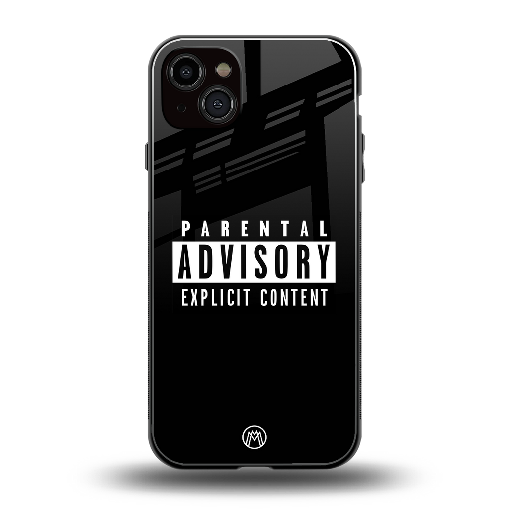 explicit content back phone cover | glass case for iphone 14 plus