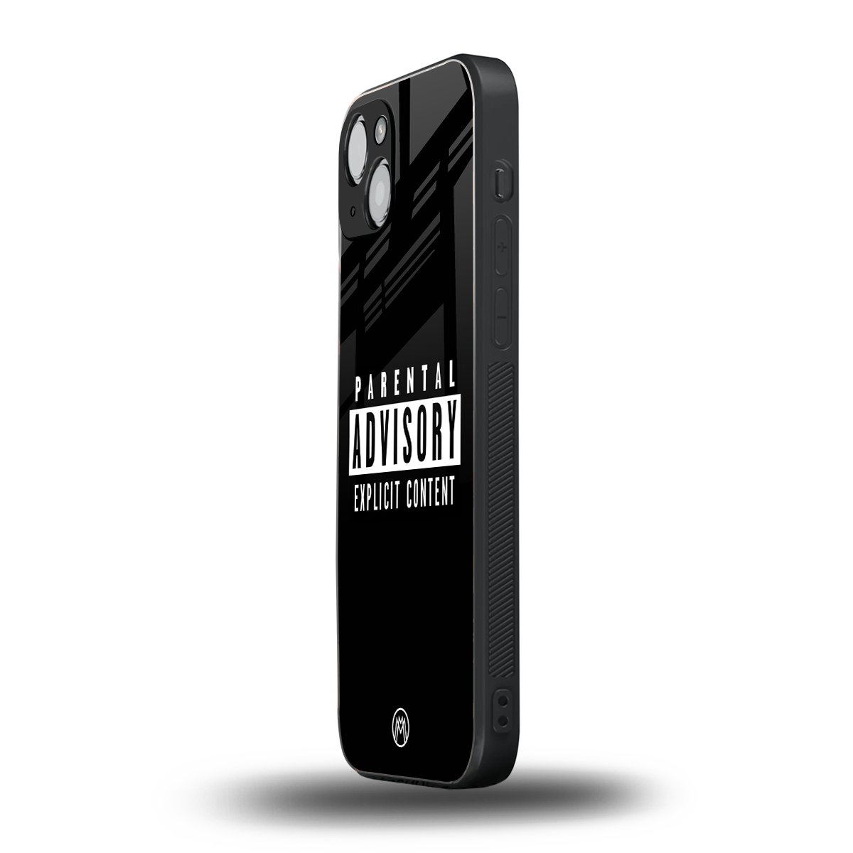 explicit content back phone cover | glass case for iphone 15 plus