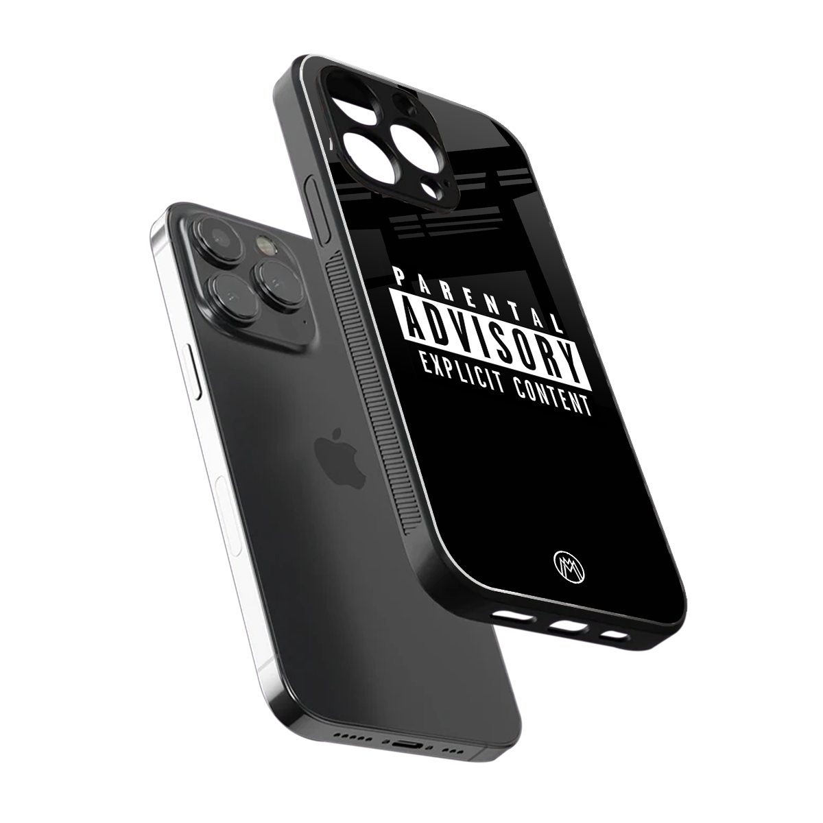 explicit content back phone cover | glass case for iphone 15 pro max