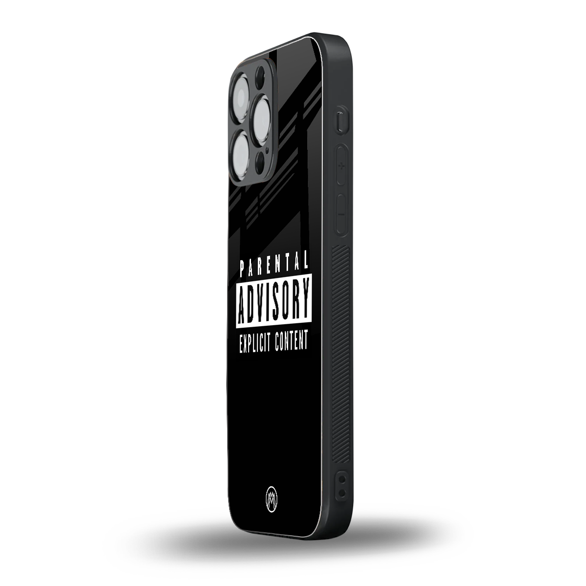 explicit content back phone cover | glass case for iphone 15 pro max