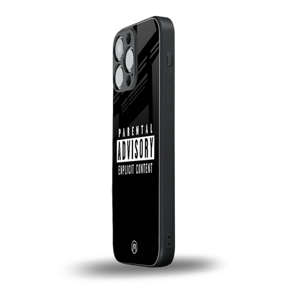 explicit content back phone cover | glass case for iphone 14 pro max