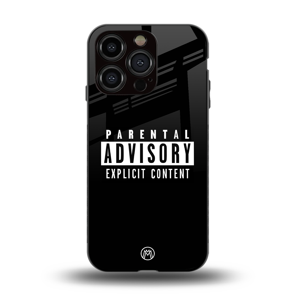 explicit content back phone cover | glass case for iphone 15 pro