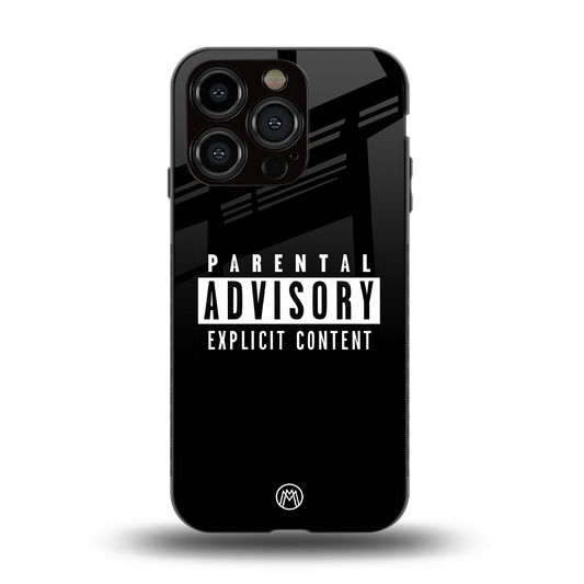 explicit content back phone cover | glass case for iphone 14 pro