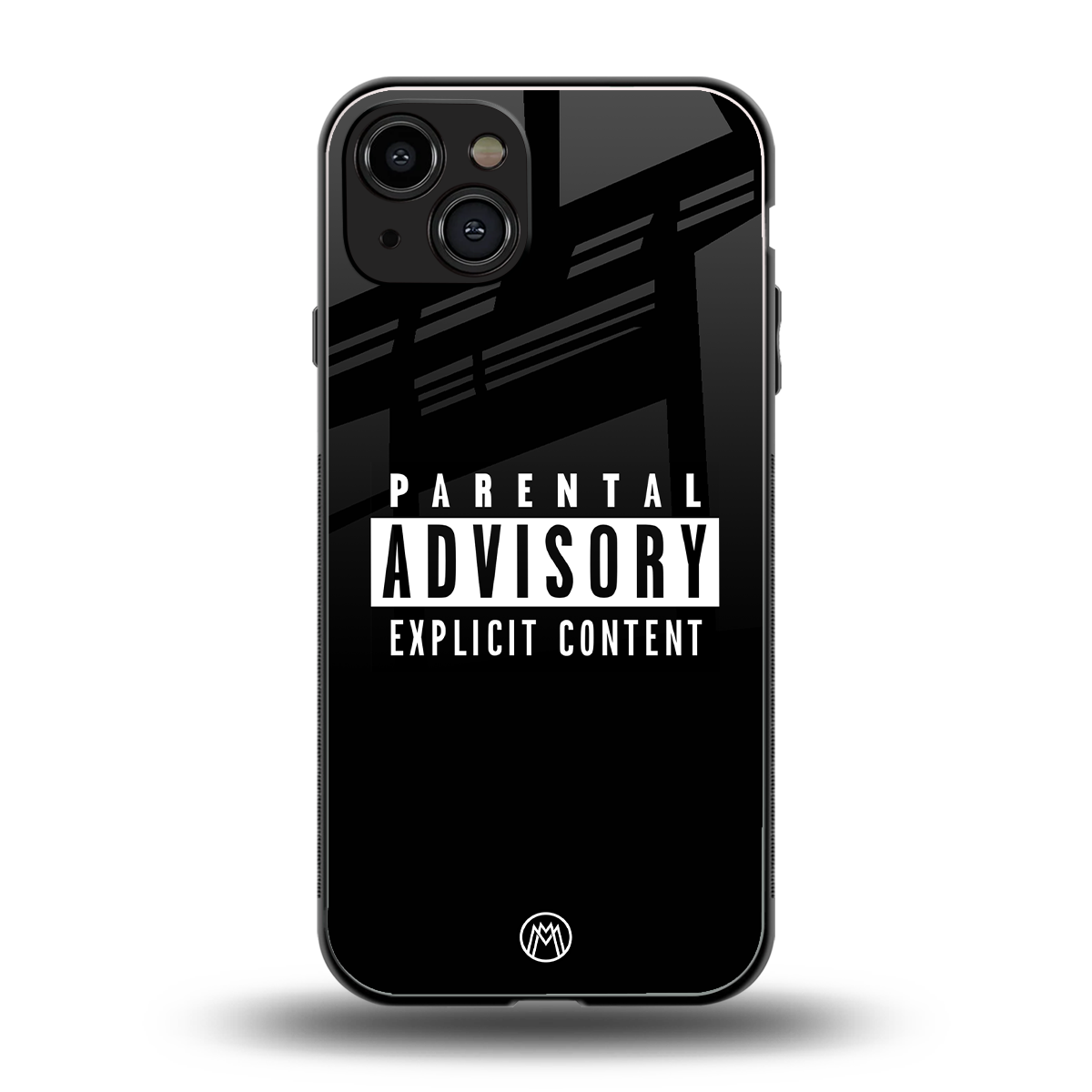 explicit content back phone cover | glass case for iphone 15