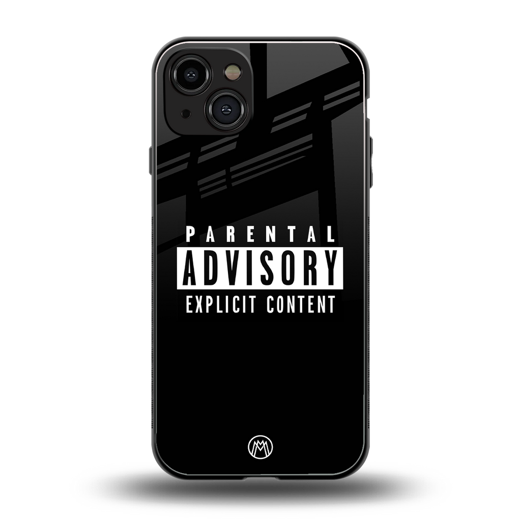 explicit content back phone cover | glass case for iphone 14