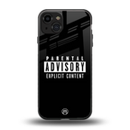 explicit content back phone cover | glass case for iphone 14