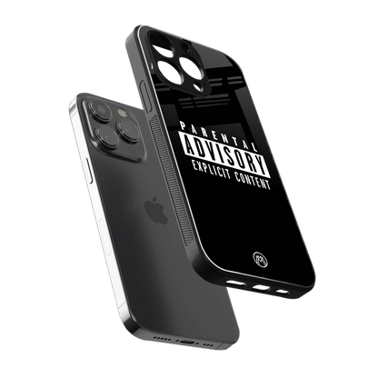 explicit content back phone cover | glass case for iphone 16 pro