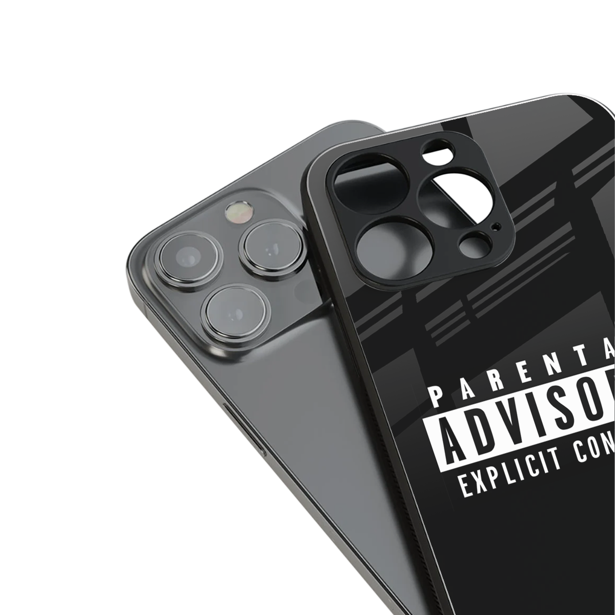 explicit content back phone cover | glass case for iphone 16 pro