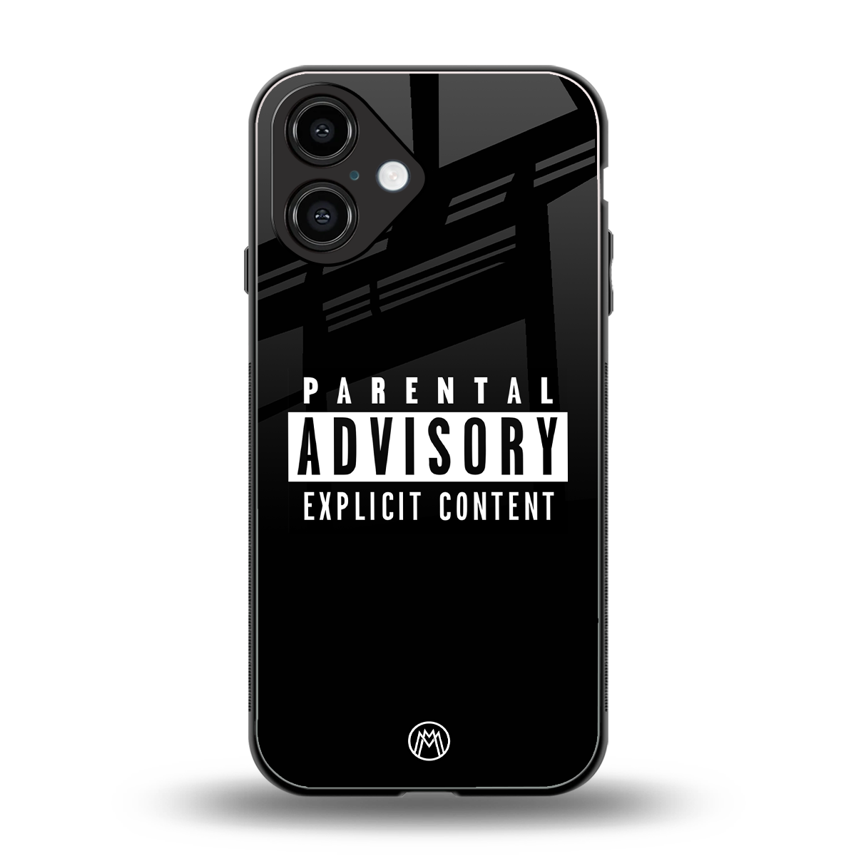 explicit content back phone cover | glass case for iphone 16