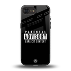 explicit content back phone cover | glass case for iphone 16e