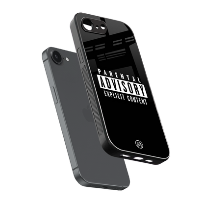 explicit content back phone cover | glass case for iphone 16e