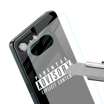 explicit content back phone cover | glass case for iphone 16e