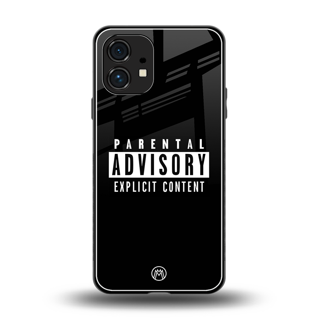 explicit content back phone cover | glass case for nothing phone 1