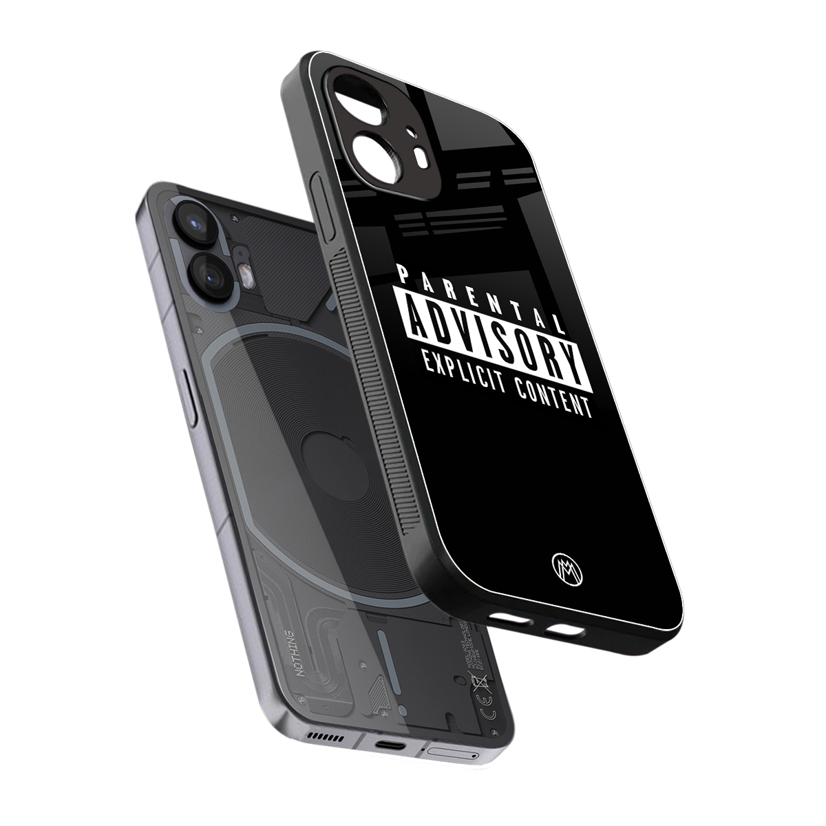 explicit content back phone cover | glass case for nothing phone 2