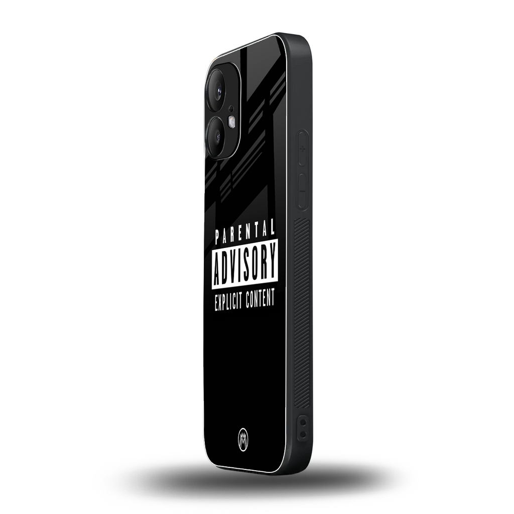 explicit content back phone cover | glass case for nothing phone 2