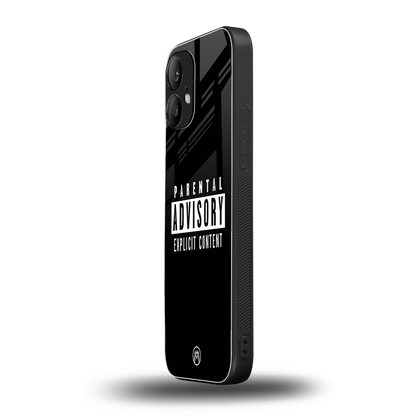 explicit content back phone cover | glass case for nothing phone 2