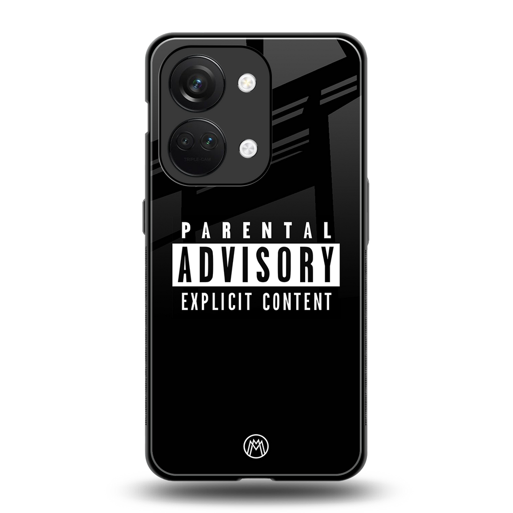 explicit content back phone cover | glass case for oneplus nord 3
