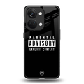 explicit content back phone cover | glass case for oneplus nord 3