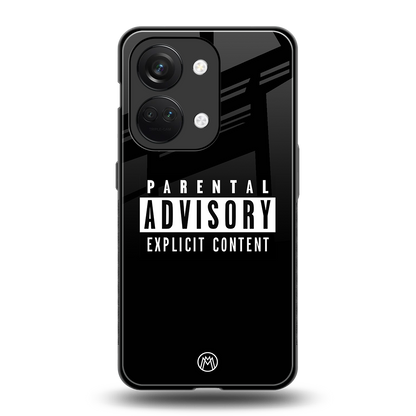 explicit content back phone cover | glass case for oneplus nord 3