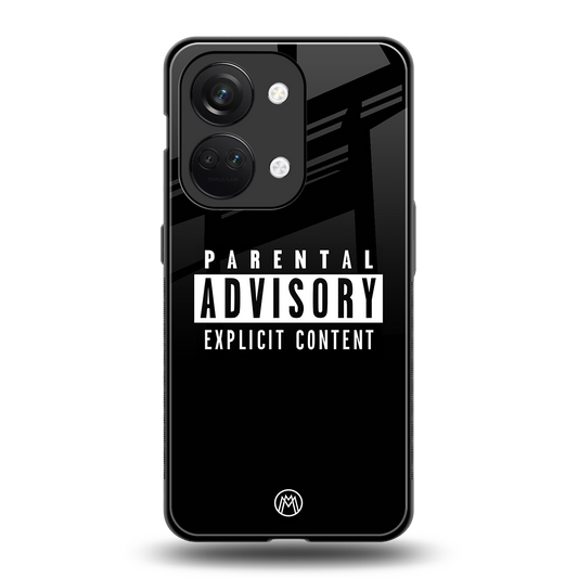 explicit content back phone cover | glass case for oneplus nord 3