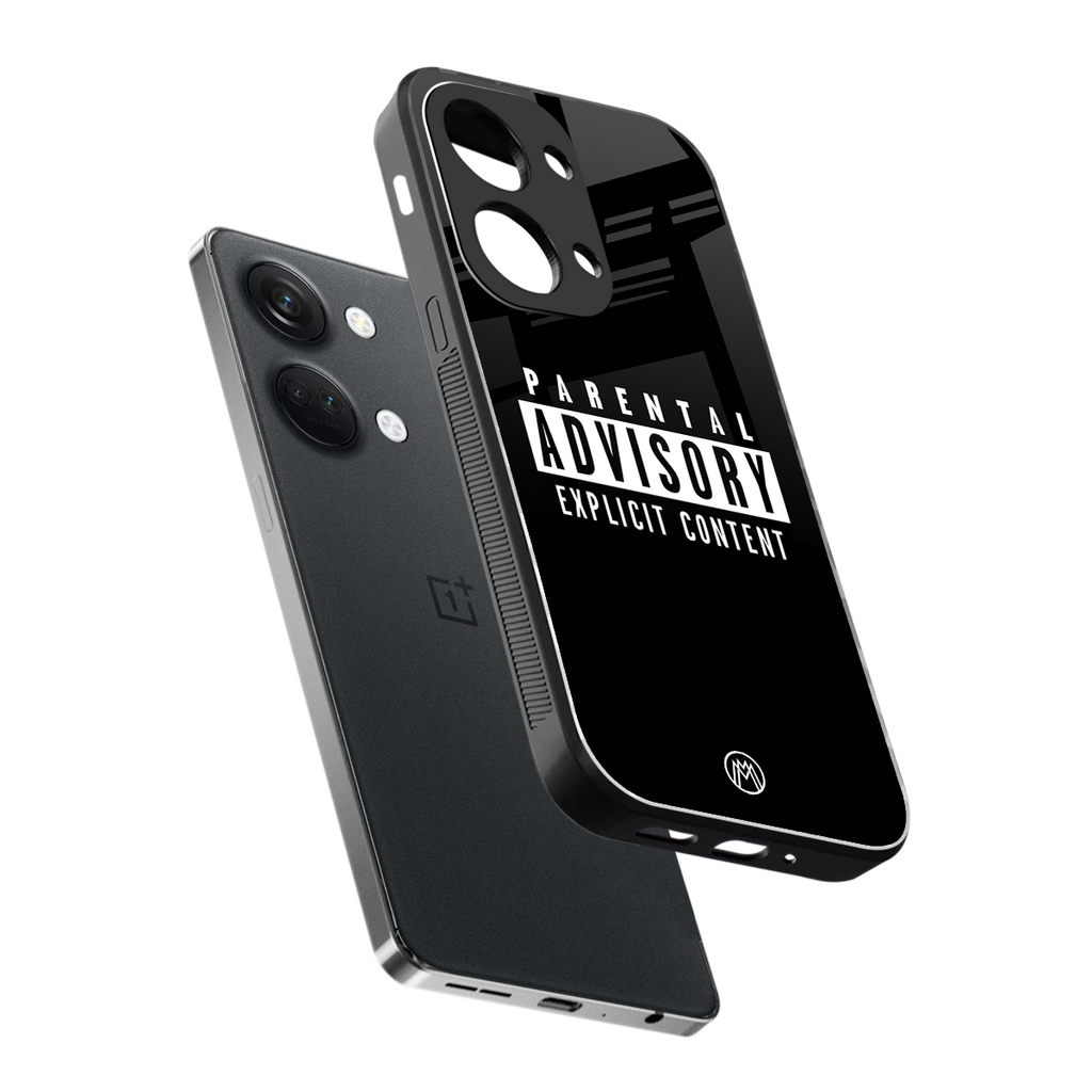 explicit content back phone cover | glass case for oneplus nord 3