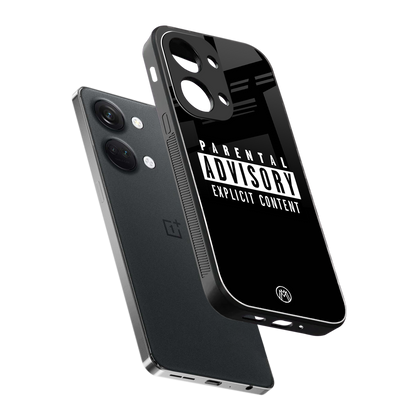 explicit content back phone cover | glass case for oneplus nord 3