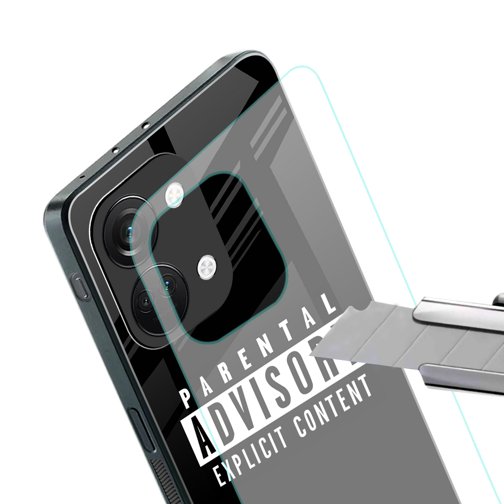 explicit content back phone cover | glass case for oneplus nord 3