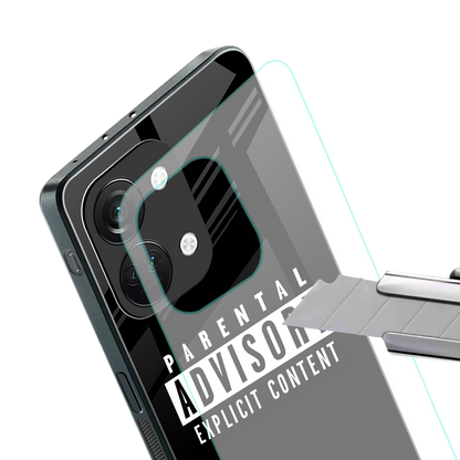 explicit content back phone cover | glass case for oneplus nord 3