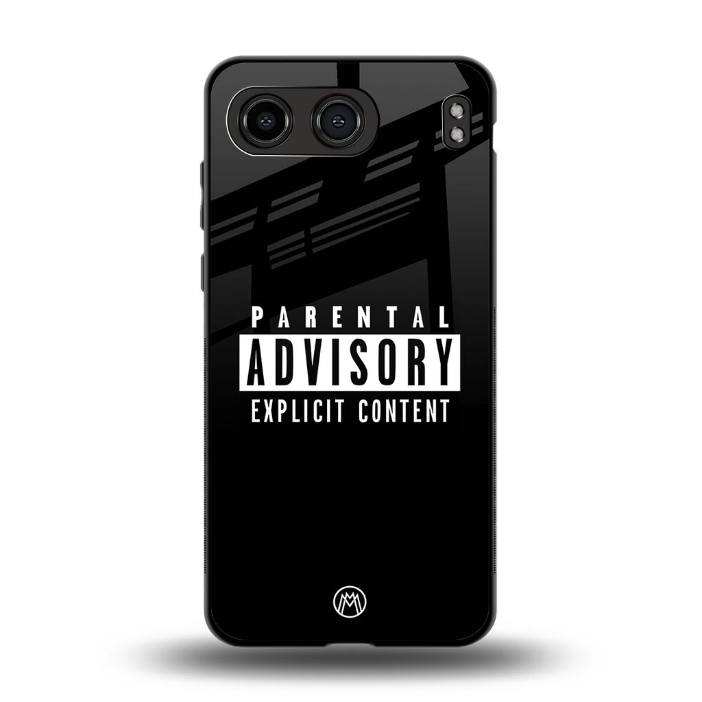explicit content back phone cover | glass case for oneplus nord 4