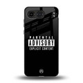 explicit content back phone cover | glass case for oneplus nord 4