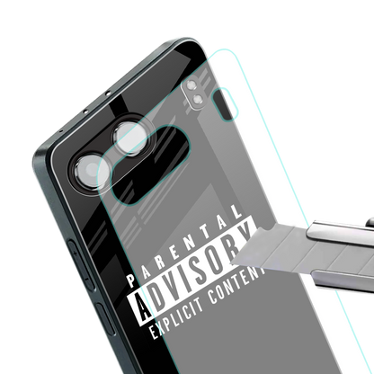 explicit content back phone cover | glass case for oneplus nord 4