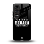 explicit content back phone cover | glass case for oneplus nord ce 4