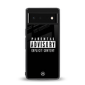 explicit content back phone cover | glass case for google pixel 6