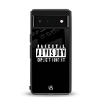 explicit content back phone cover | glass case for google pixel 6