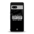 explicit content back phone cover | glass case for Google Pixel 7