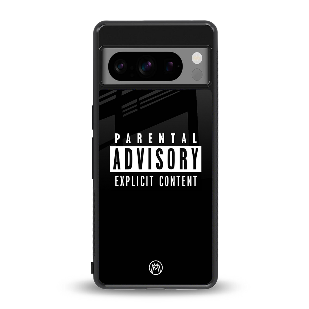 explicit content back phone cover | glass case for google pixel 8 pro