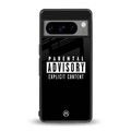 explicit content back phone cover | glass case for google pixel 8 pro