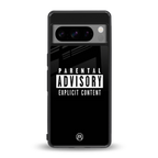 explicit content back phone cover | glass case for google pixel 8 pro