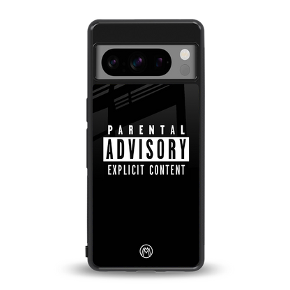 explicit content back phone cover | glass case for google pixel 8 pro