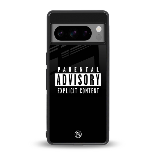 explicit content back phone cover | glass case for google pixel 8 pro