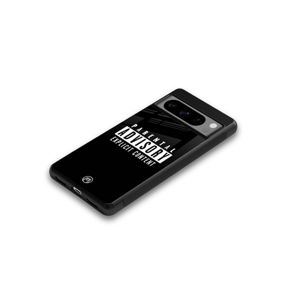 explicit content back phone cover | glass case for google pixel 8 pro