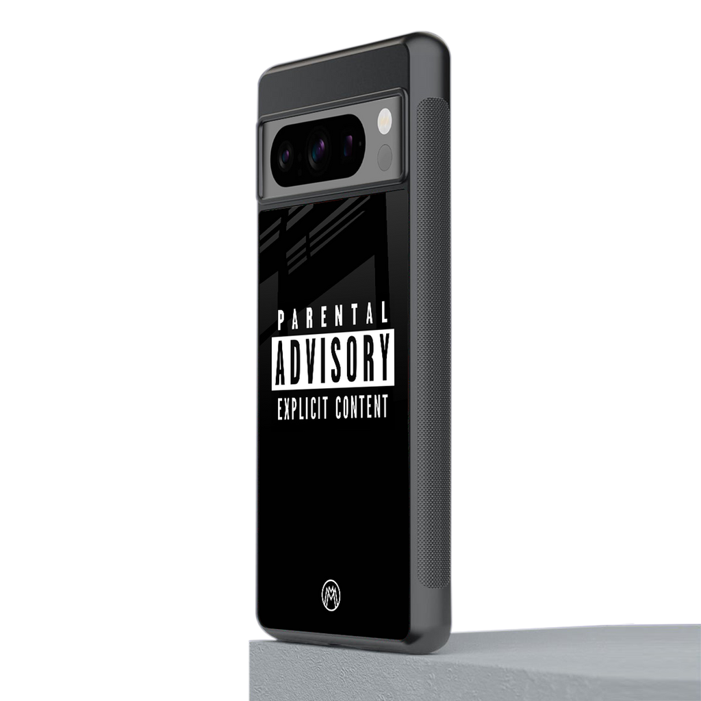 explicit content back phone cover | glass case for google pixel 8 pro