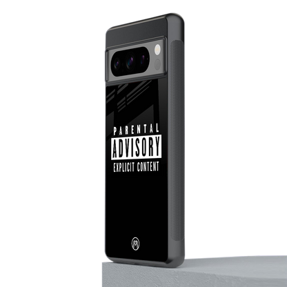 explicit content back phone cover | glass case for google pixel 8 pro